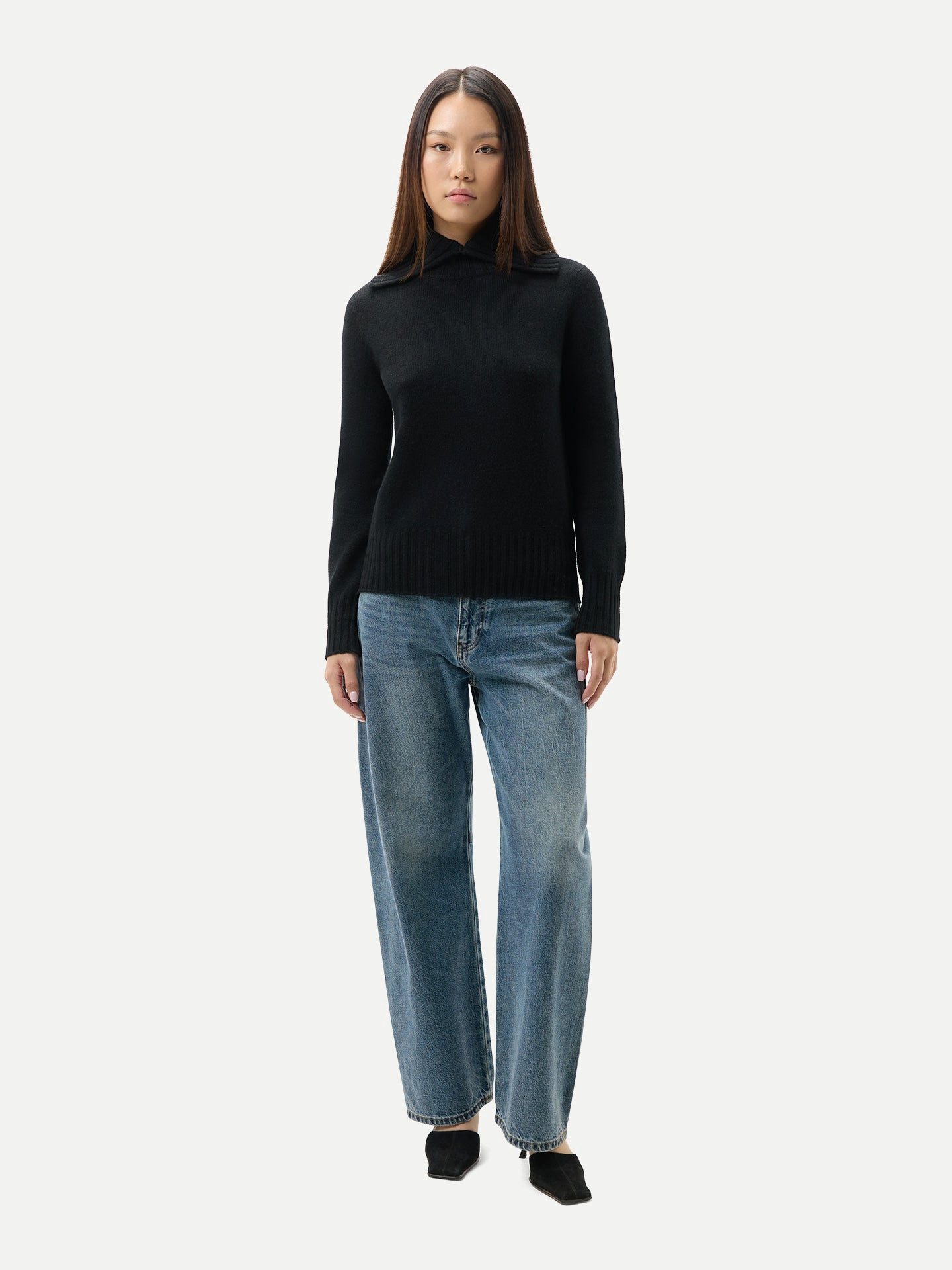 GOBI Cashmere Rollkragenpullover Kaschmir-Pullover mit Umklapp-Rollkragen
