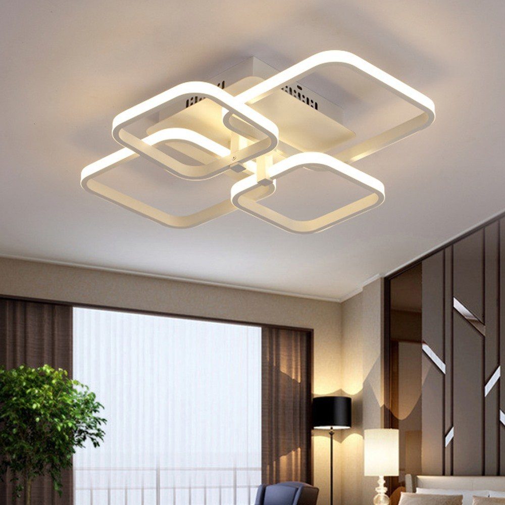Daskoo Deckenleuchten 3/4/5 Quadrat LED Deckenlampe günstig online kaufen