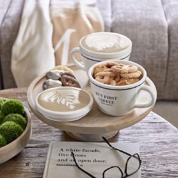 Rivièra Maison Kochlöffelhalter Vorratsdose But First Coffee Storage Jar