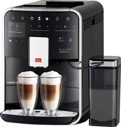 Melitta Kaffeevollautomat Barista TS Smart® F850-102, schwarz, 21 Kaffeerezepte & 8 Benutzerprofile, 2-Kammer Bohnenbehälter