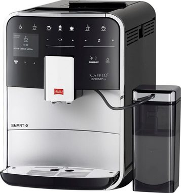 Melitta Kaffeevollautomat Barista TS Smart® F850-101, silber, 21 Kaffeerezepte & 8 Benutzerprofile, 2-Kammer Bohnenbehälter