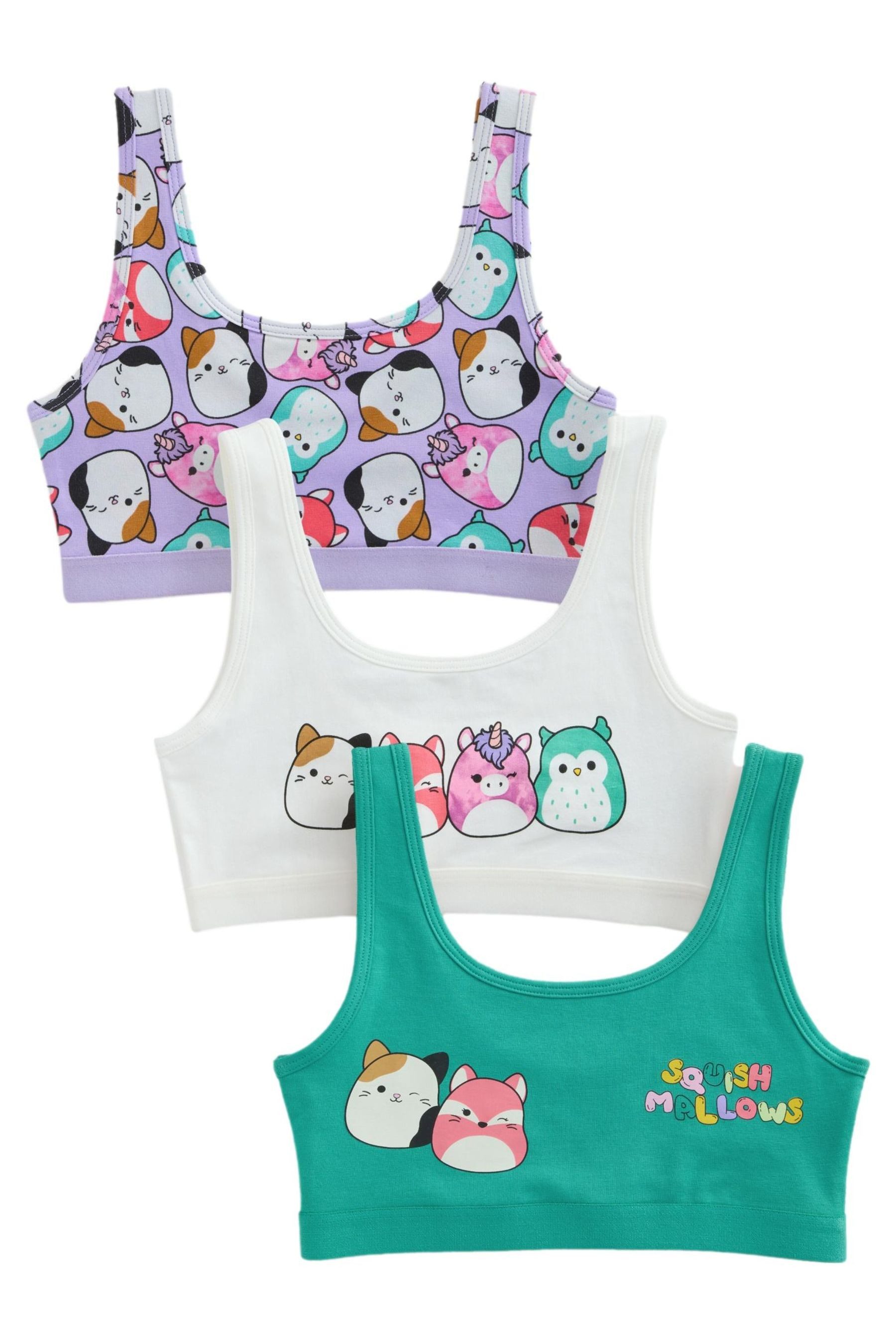 Crop-Top Squishmallow Kurztops, 3er-Pack