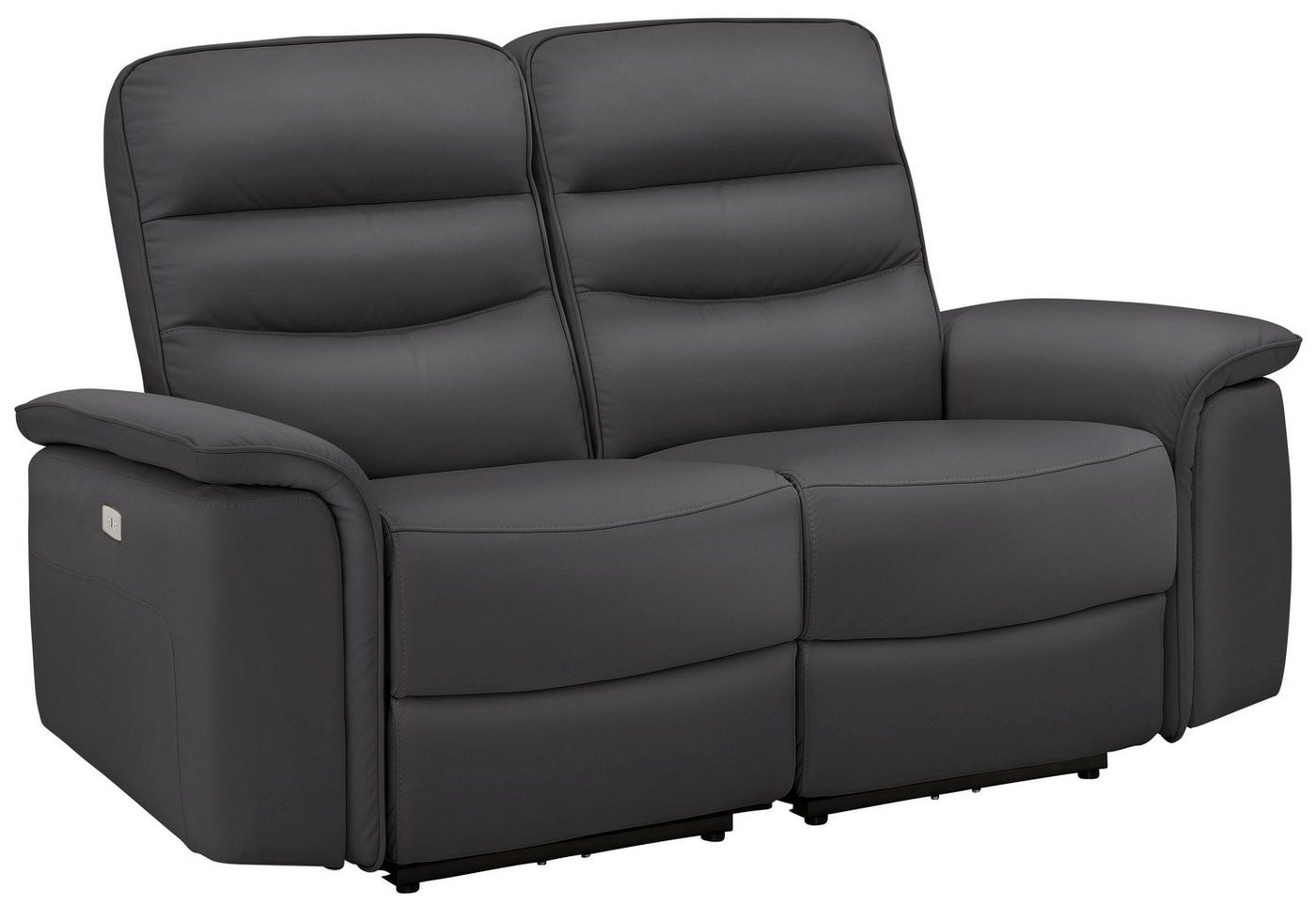 DELAVITA 2-Sitzer »Maldini«, mit hohem Sitzkomfort, elektrischer Relaxfunktion und USB-Anschluss, Breite 166 cm-HomeTrends