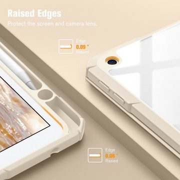 Fintie Tablet-Hülle Hybrid Hülle für 10.2 Zoll iPad 9. Generation 2021/8. Gen 2020/7. Gen, 2019 mit Stifthalter, Stoßfeste Hülle mit transparenter Hartschale