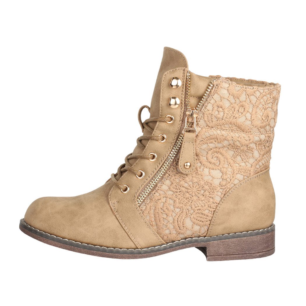 Elara Worker Boots Schnürstiefelette