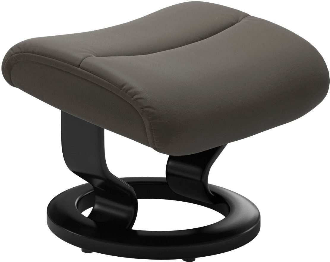 Schwarz Hocker), Classic (Set, Stressless® Größe Relaxsessel View Relaxsessel mit Base, S,Gestell mit