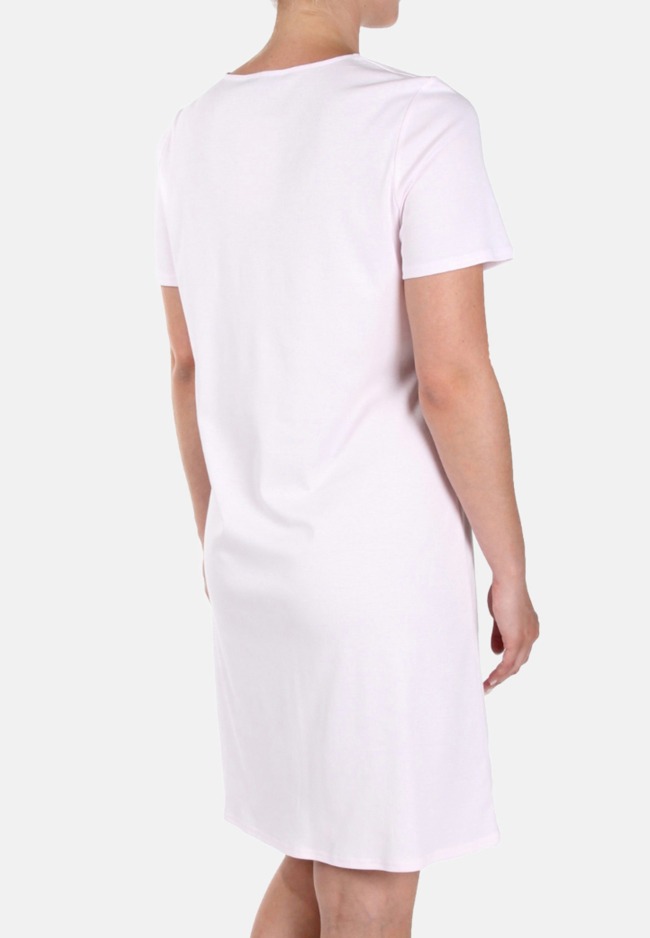 Féraud Nachthemd Basic Nachthemd (1-tlg) Haut, der Pflegeleicht auf - Rose - Angenehm Baumwolle
