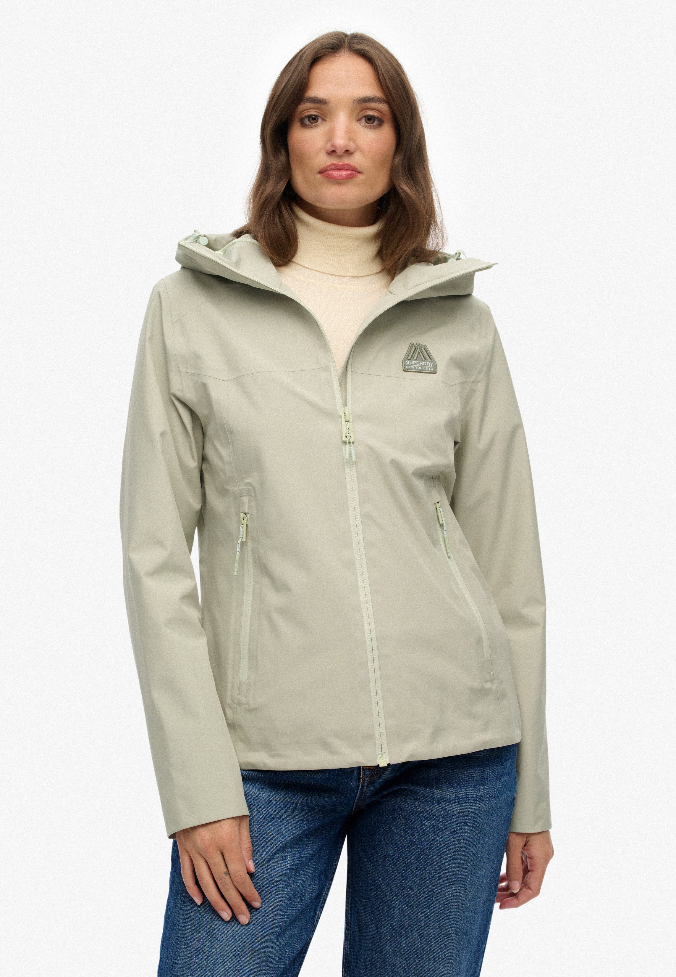 Superdry Outdoorjacke WATERPROOF JACKET Wasserdicht (Säule günstig online kaufen