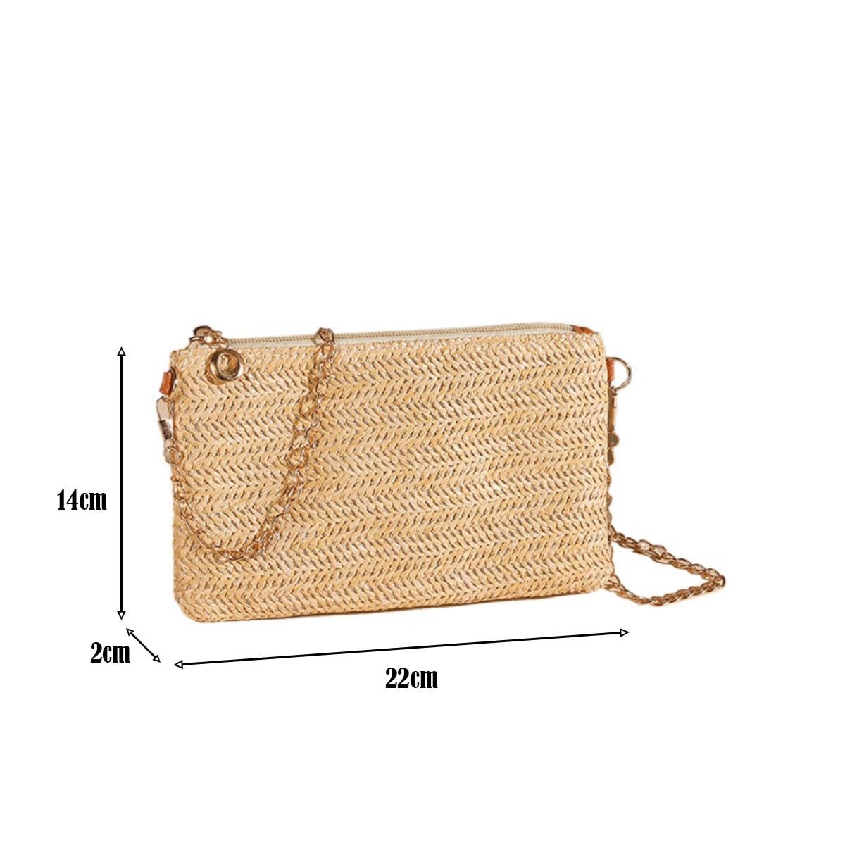 Coonoor Clutch Damen-Clutch aus Stroh, Bohemian-Stil, günstig online kaufen