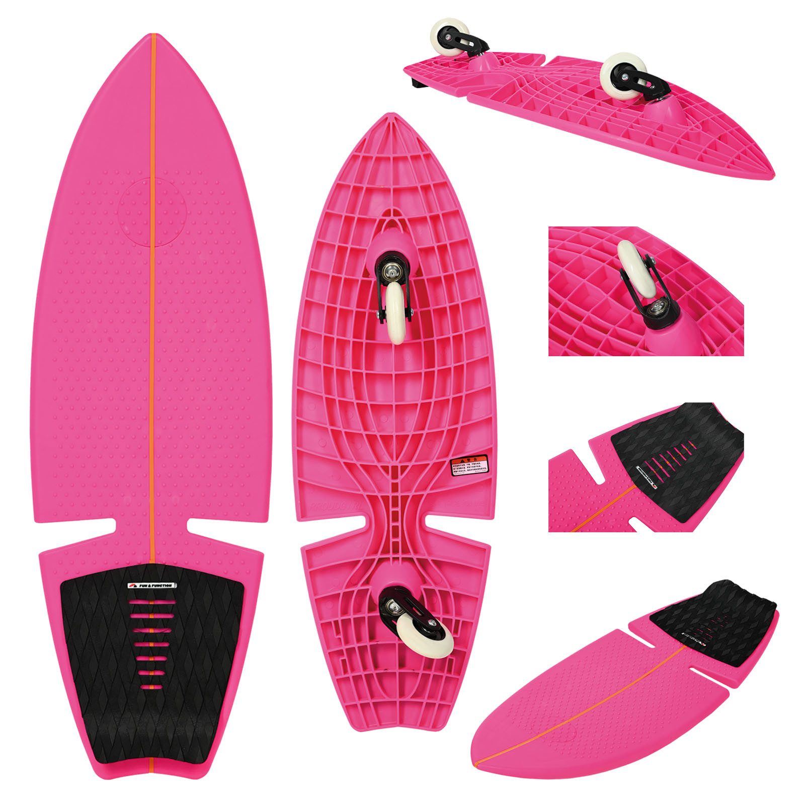 F2 Waveboard F2 Surf Waveboard Carving Board Street Surfer Skateboard Pink 2025