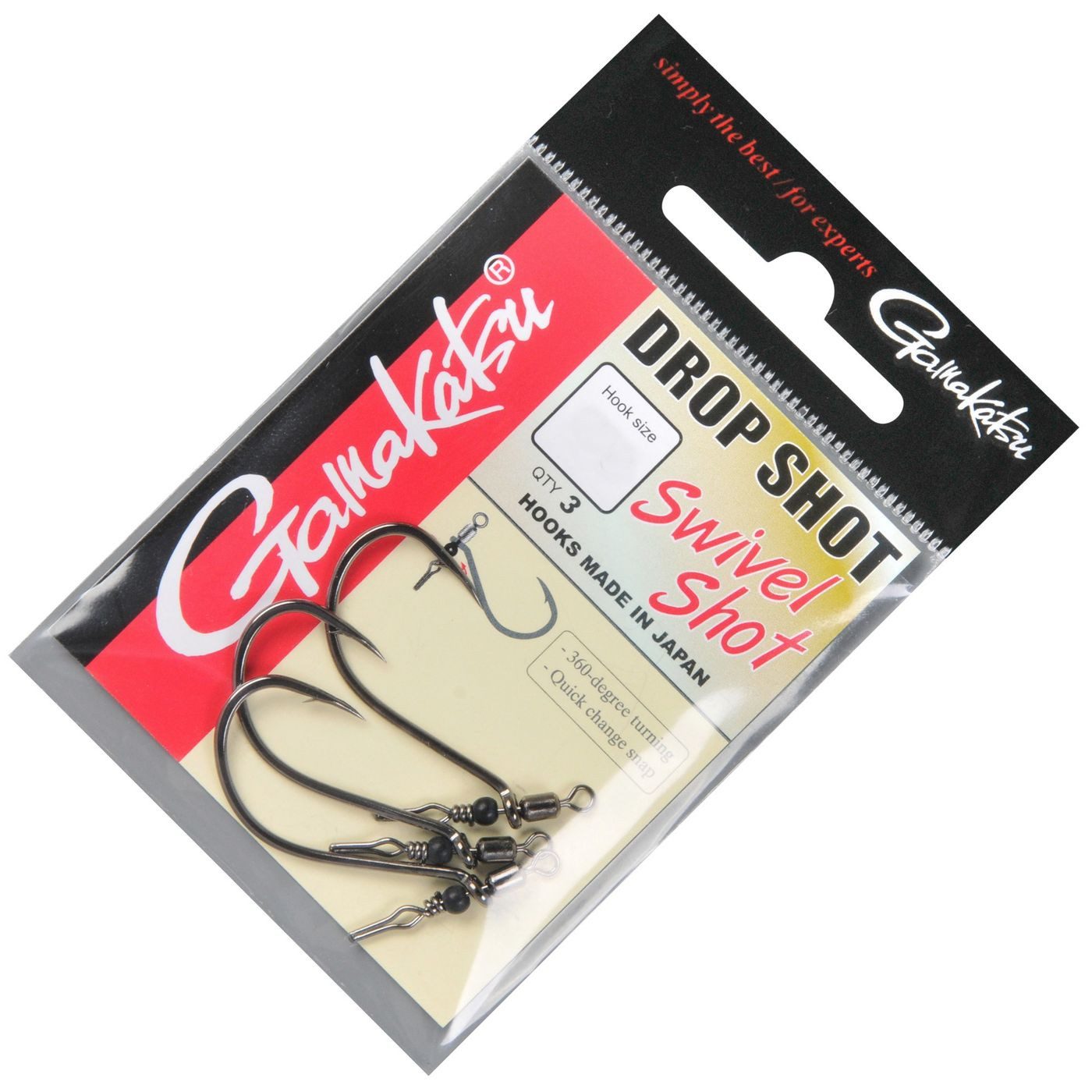 Gamakatsu Dropshot-Haken Gamakatsu Hook Swivel Shot - 3 Dropshot Angelhaken