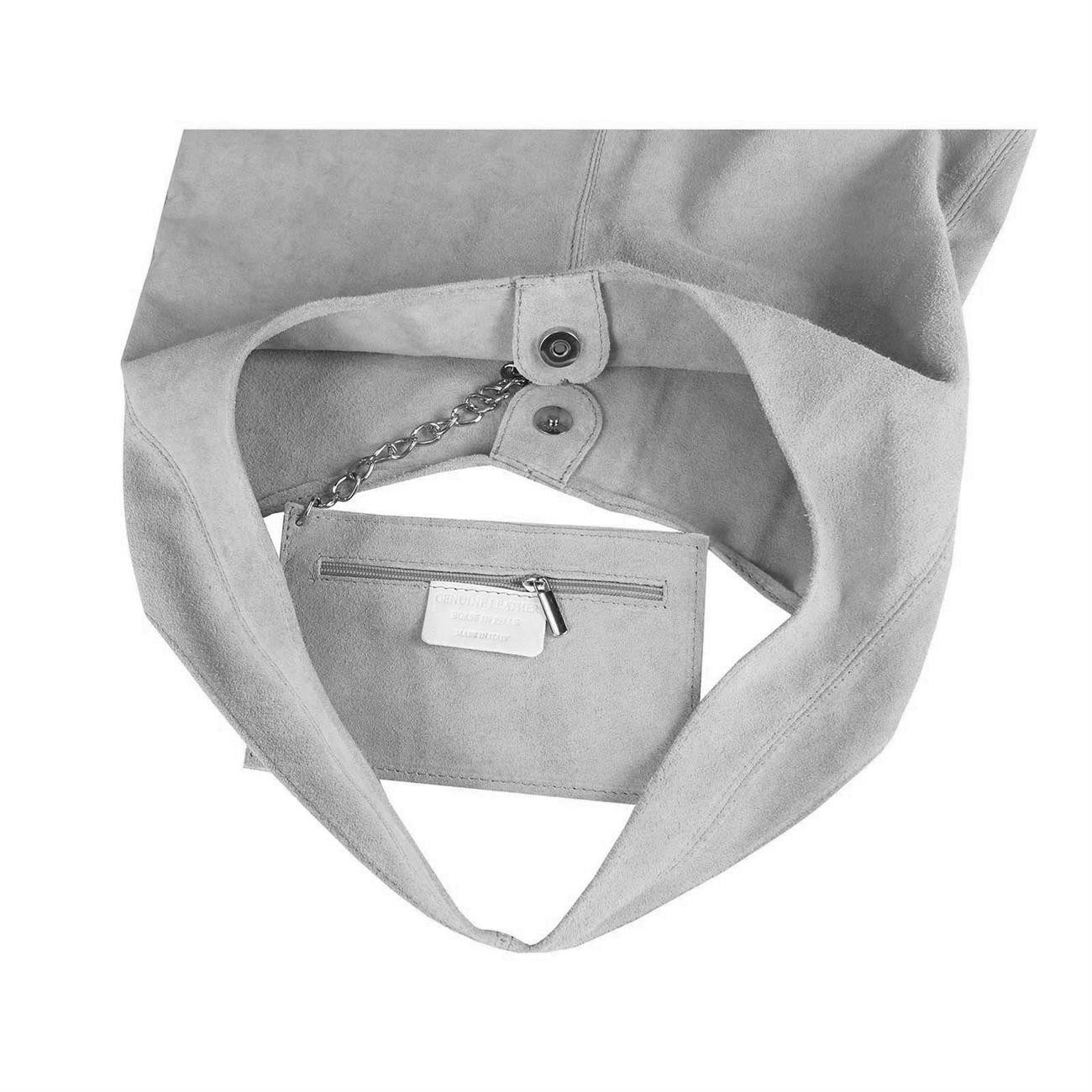 ITALYSHOP24 Schultertasche Made in Italy Damen Leder Wildleder Tasche Umhän günstig online kaufen