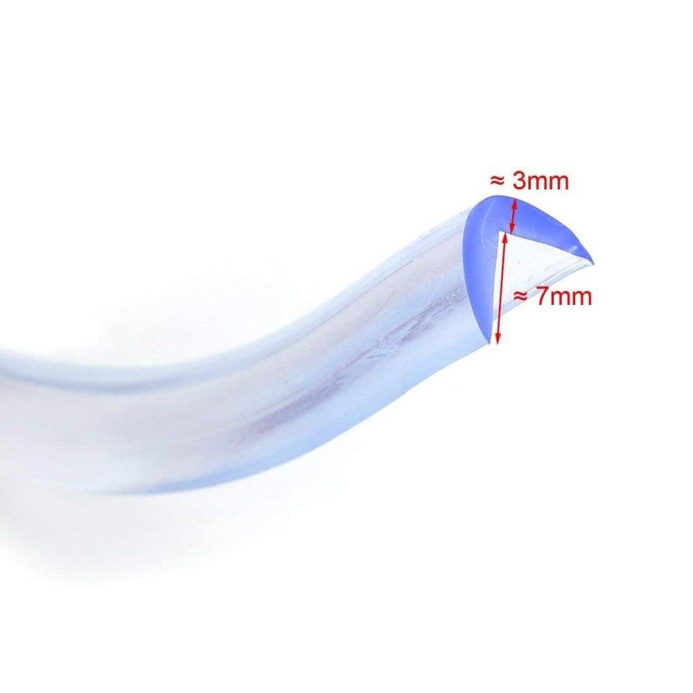 GelldG Doppelklebeband 1m Transparent Vormontierter Baby Klebestreifen, PVC Kantenschutz