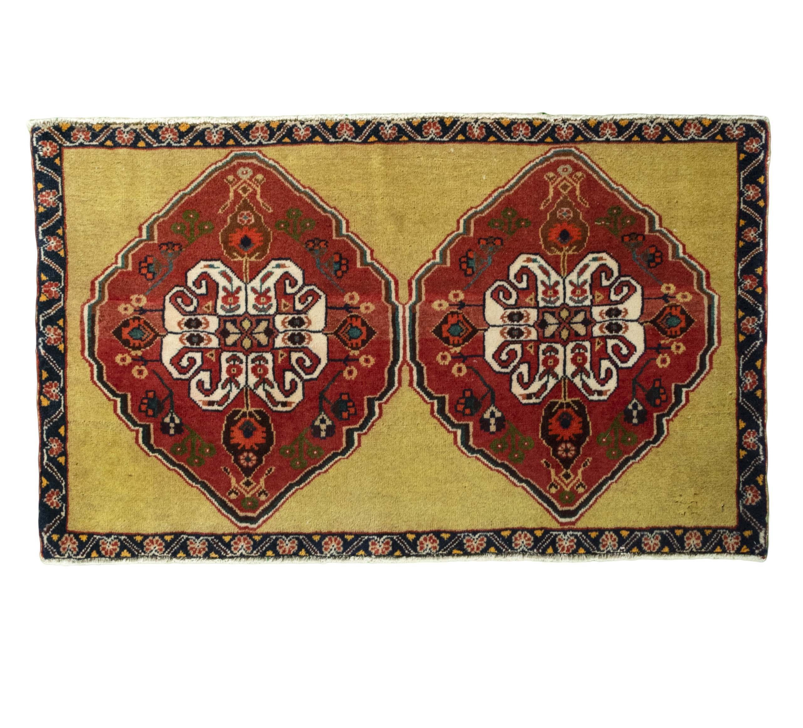 CABBEL Orientteppich 60x100 cm Perser Shiraz Multicolor Schurwolle Handgeknüpft Nomaden, rechteckig, Höhe: 8 mm, 100% Schurwolle – weich, pflegeleicht, traditionelle Knüpfdichte