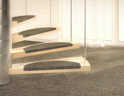 Stufenmatte »Mara S2«, Dekowe, halbrund, Höhe 5 mm, 100% Sisal, große Farbauswahl, auch als Set mit 15 Stück erhältlich