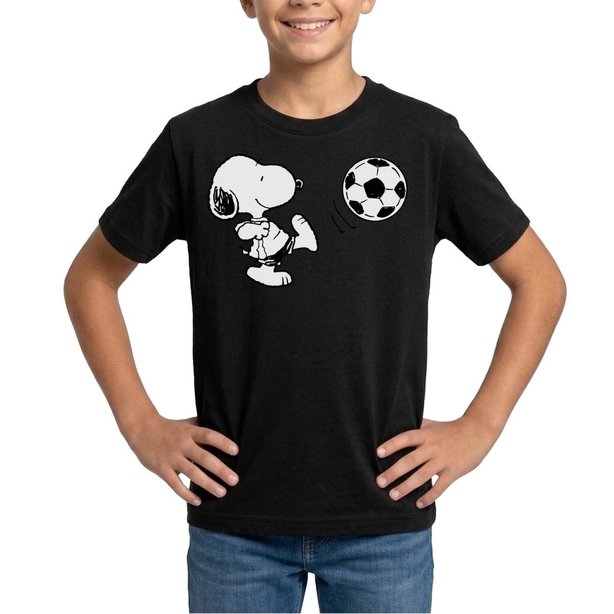 T-Shirt Peanuts Snoopy Fußball Sport Teenager T-Shirt