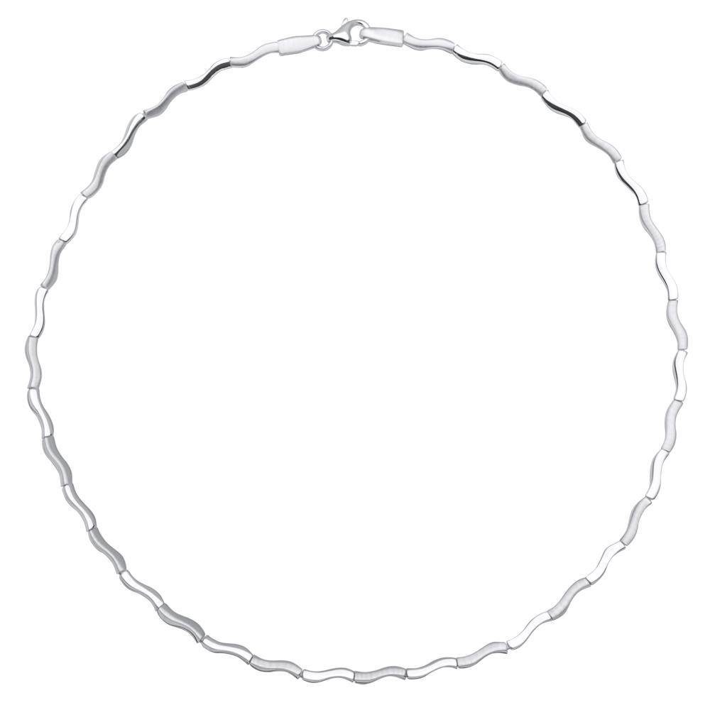 Unique Collier Modernes Unique Silbercol...
