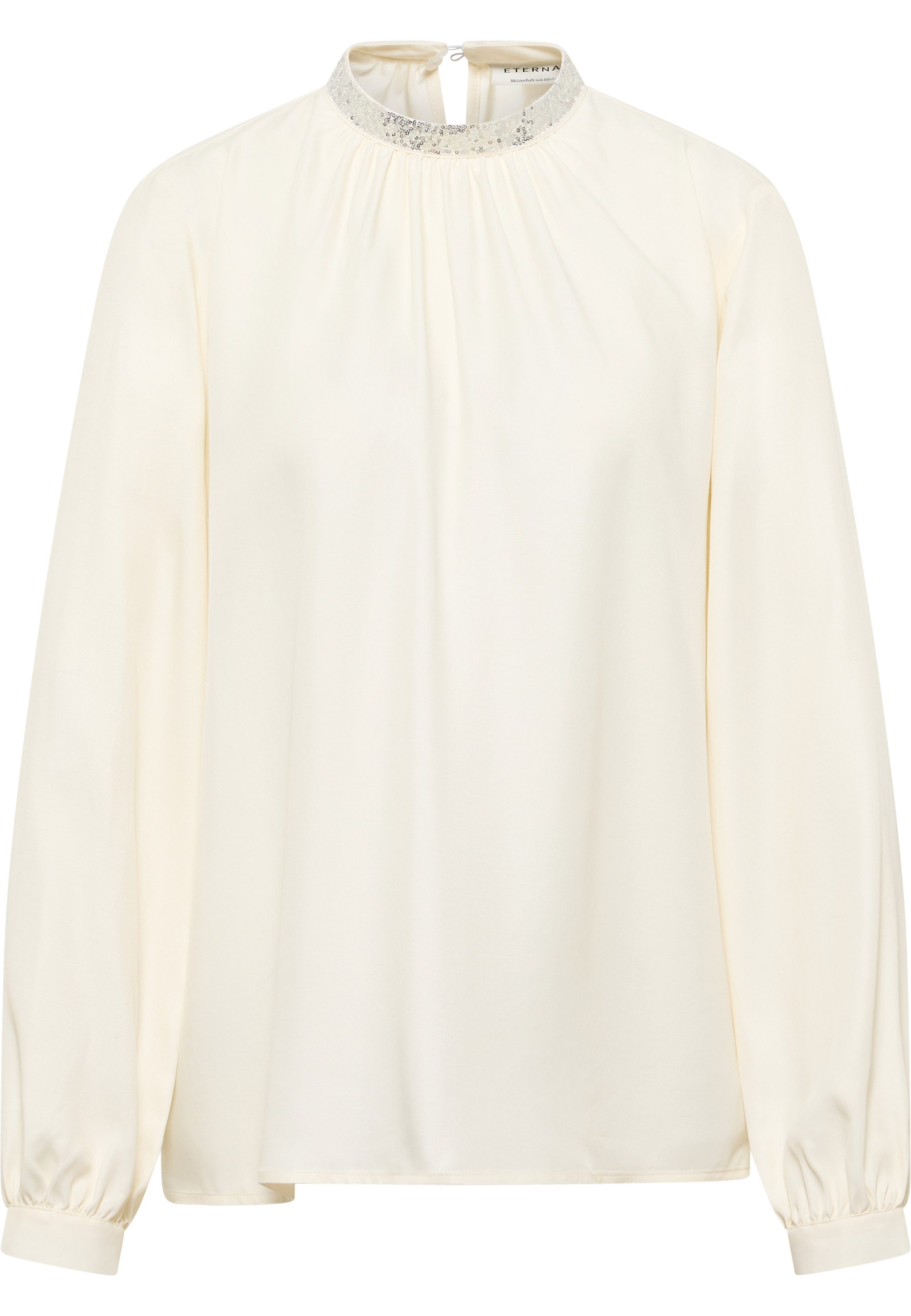 Eterna Blusentop ETERNA LOOSE FIT Langarm Bluse wollweiß viskose 5270-04-D350
