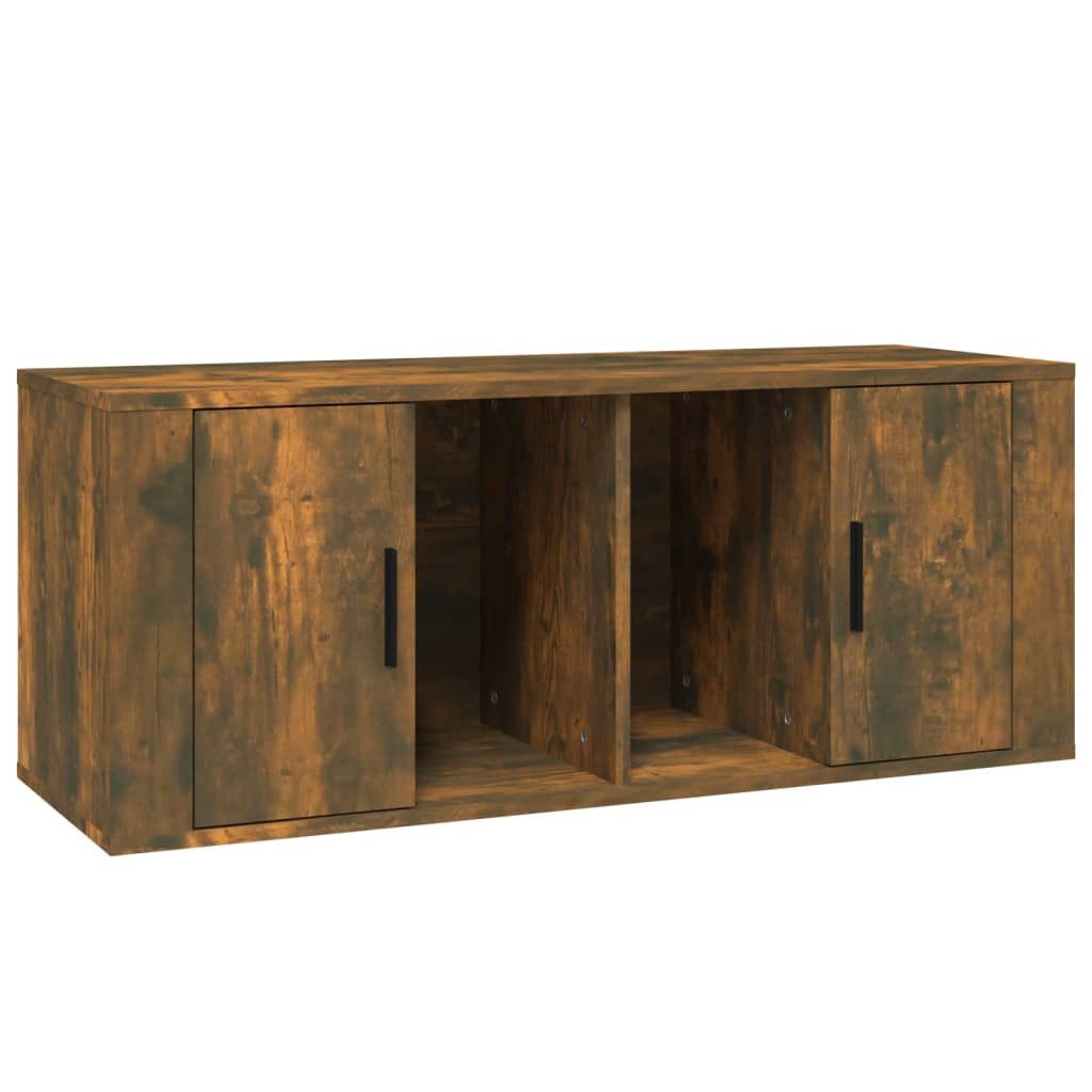 vidaXL TV-Schrank TV-Schrank Räuchereiche 100x35x40 cm günstig online kaufen
