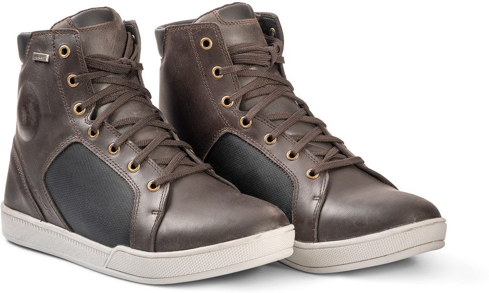 Lindstrands Sneaker Urban Leather, Brown Motorradstiefel