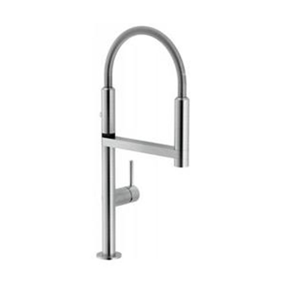 Systemceram Küchenarmatur Einhebelmischer Move Edelstahlfinish