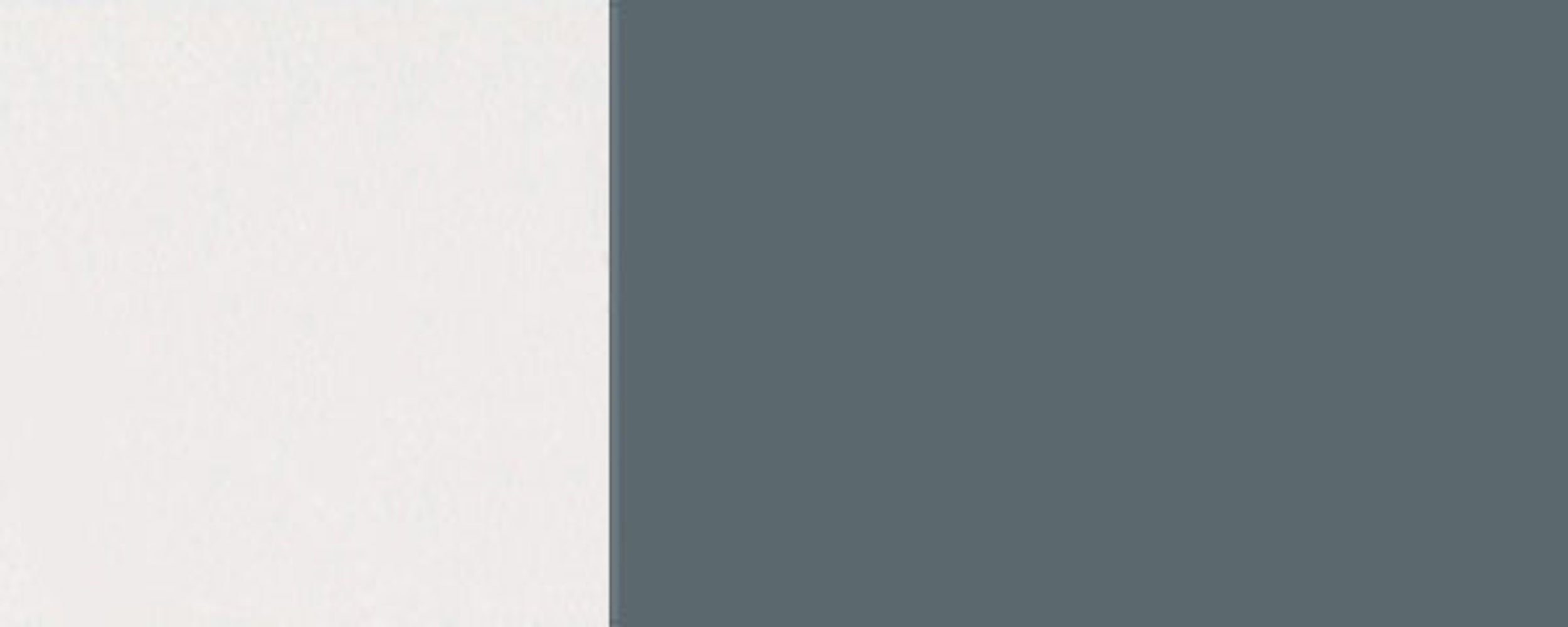 Feldmann-Wohnen Unterschrank Florence Hochglanz Korpusfarbe RAL Front-, 15cm wählbar grifflos (Florence) 7031 mit blaugrau & Korbeinsatz Ausführung
