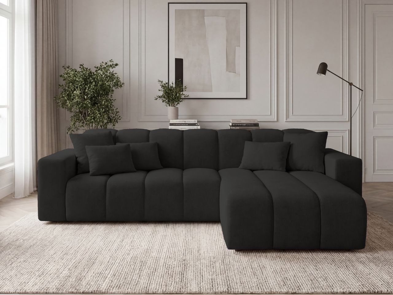 GrainGold Ecksofa L-Form Nork L, Set, Couch, HR-Schaum, T25-Schaum, Freistehendes