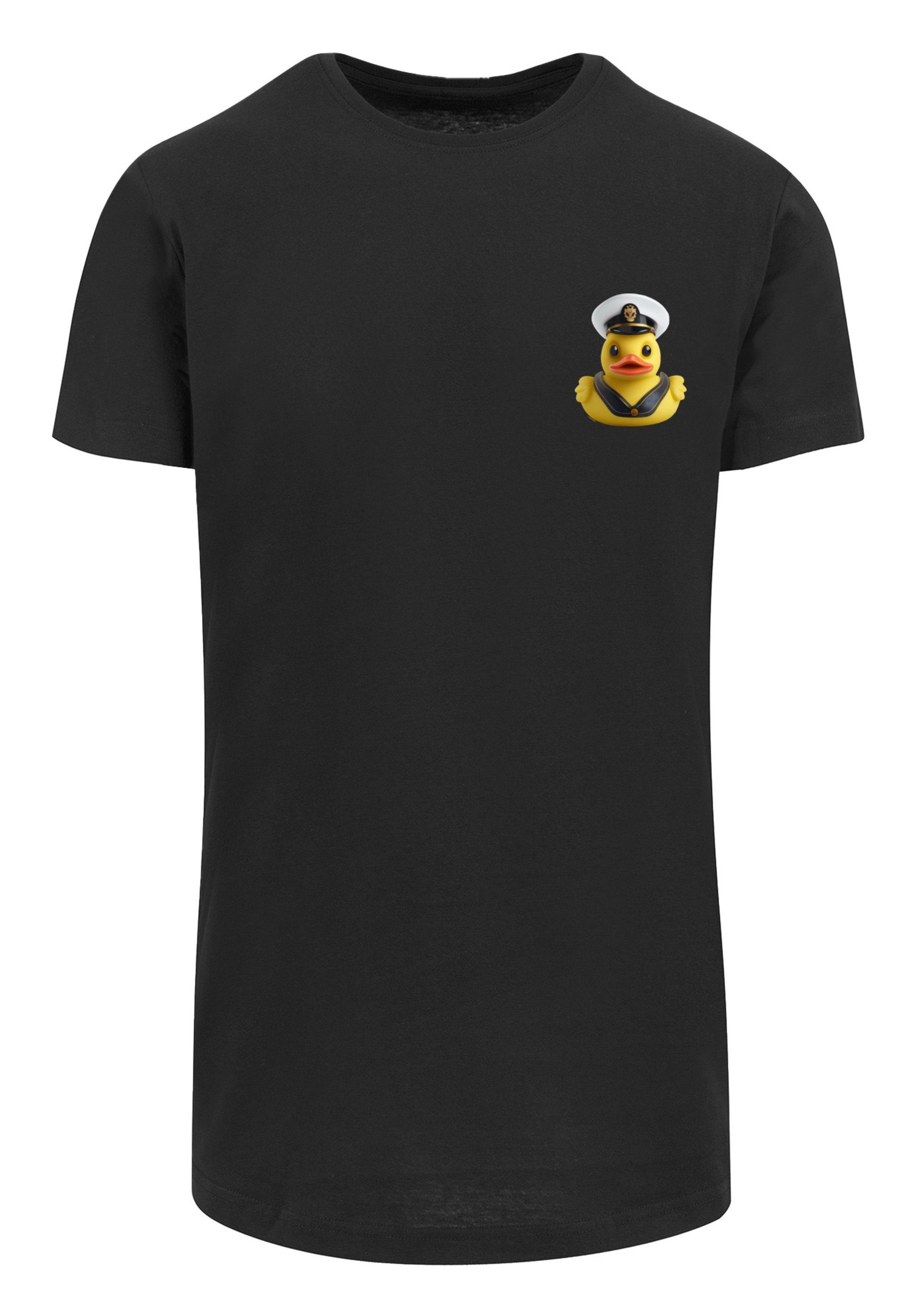Long Print T-Shirt Captain schwarz Rubber F4NT4STIC Duck