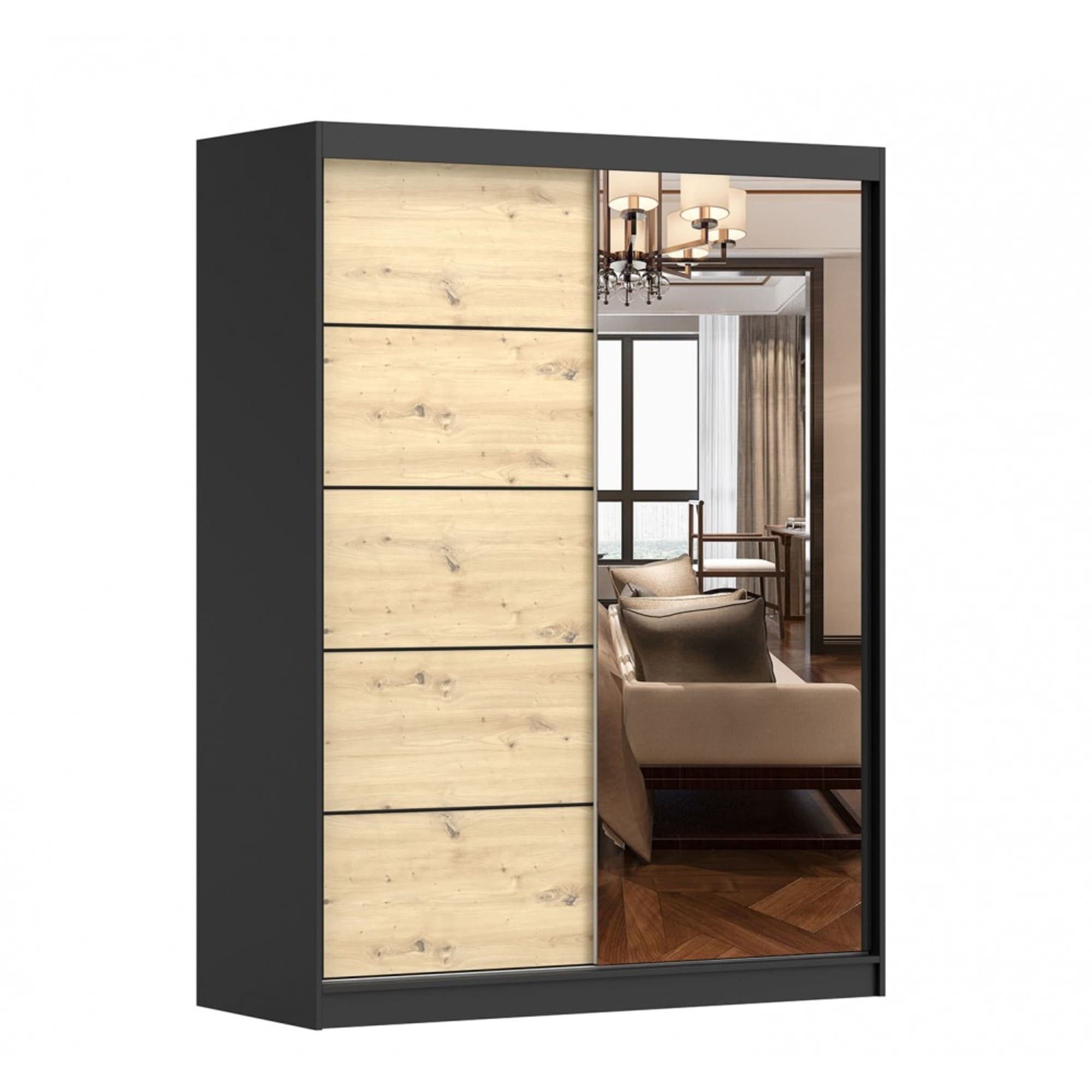 MOEBLO Kleiderschrank LARA 05 (mit Spiegel günstig online kaufen
