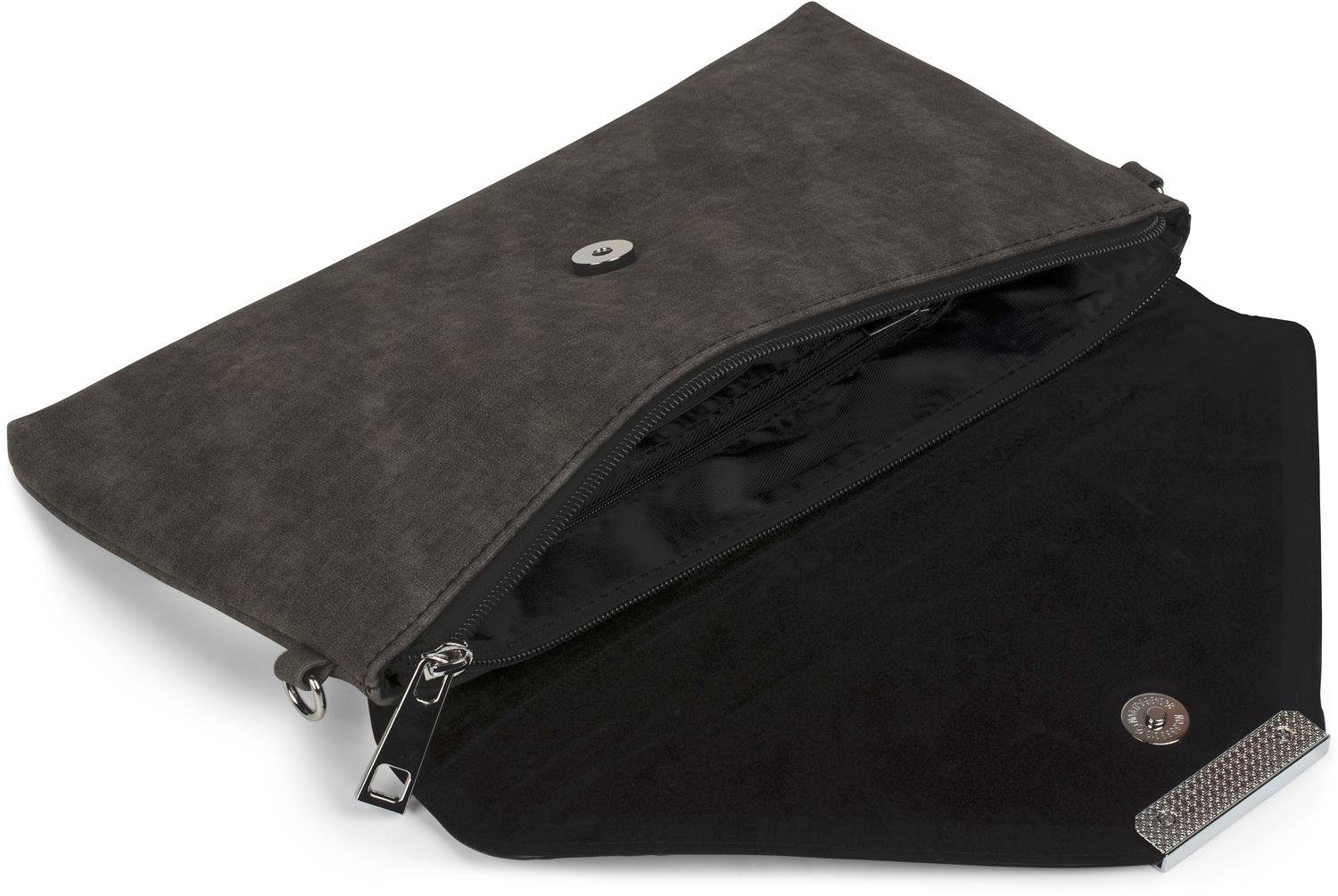 styleBREAKER Clutch Envelope Clutch in Flecht Optik (1-tlg)