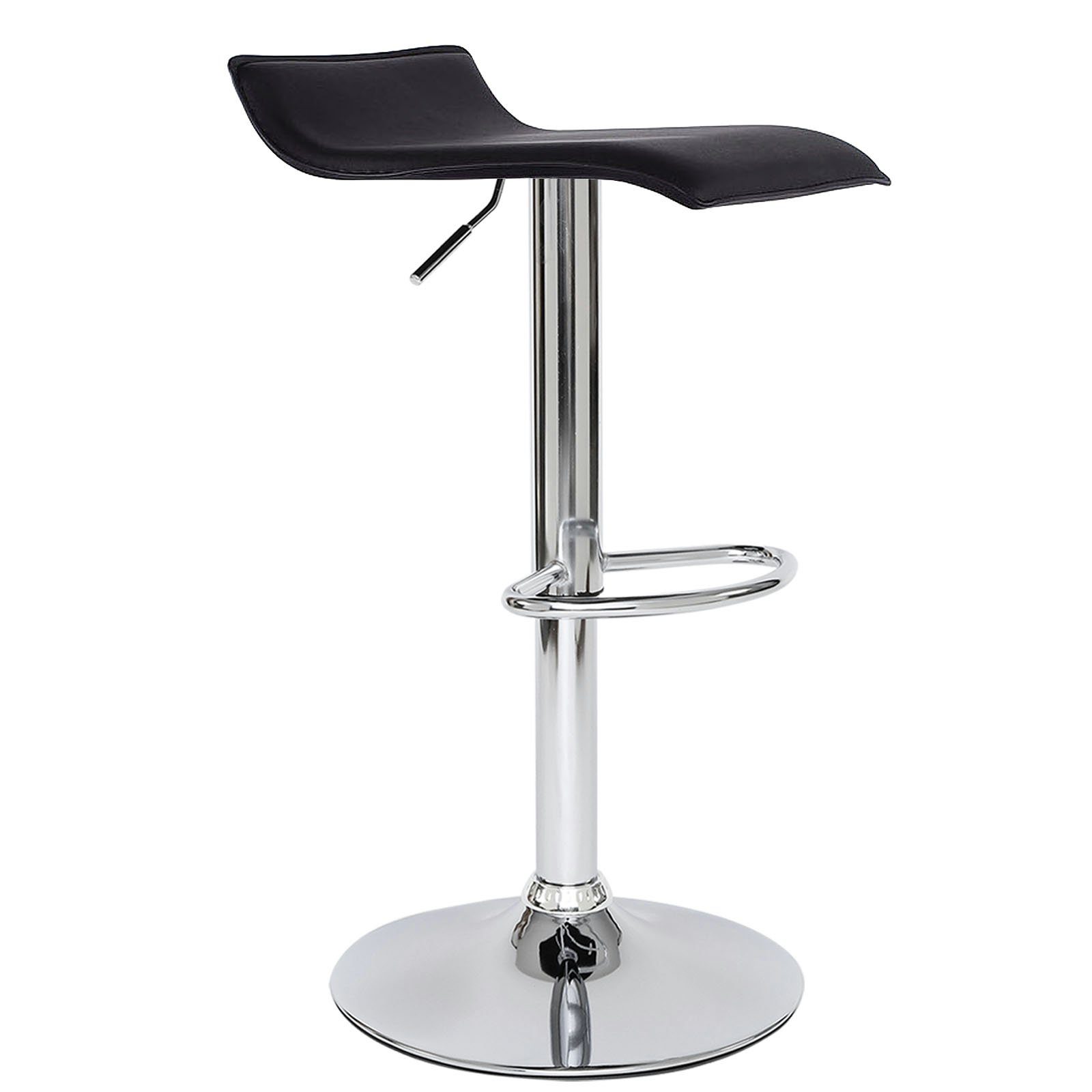 LANTUS Barhocker Set (8 Stück) – Höhenverstellbar & 360° Drehbar, Schwarz Mit Kunstlederbezug, Für Küche, Bar & Wohnzimmer