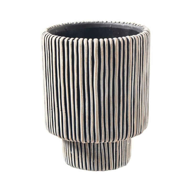 Annimuck Übertopf Zement Vase "Zebra" H=18 cm D=14,5 schwarz-weiß (1 St)