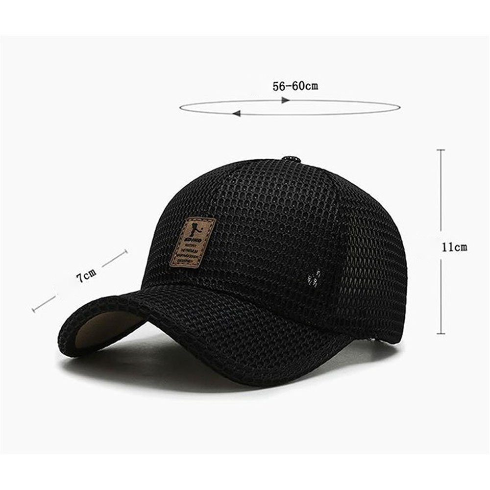 Dekorative Baseball Cap Baseballmütze für und Schirmmütze Frauen, modische Schwarz Männer