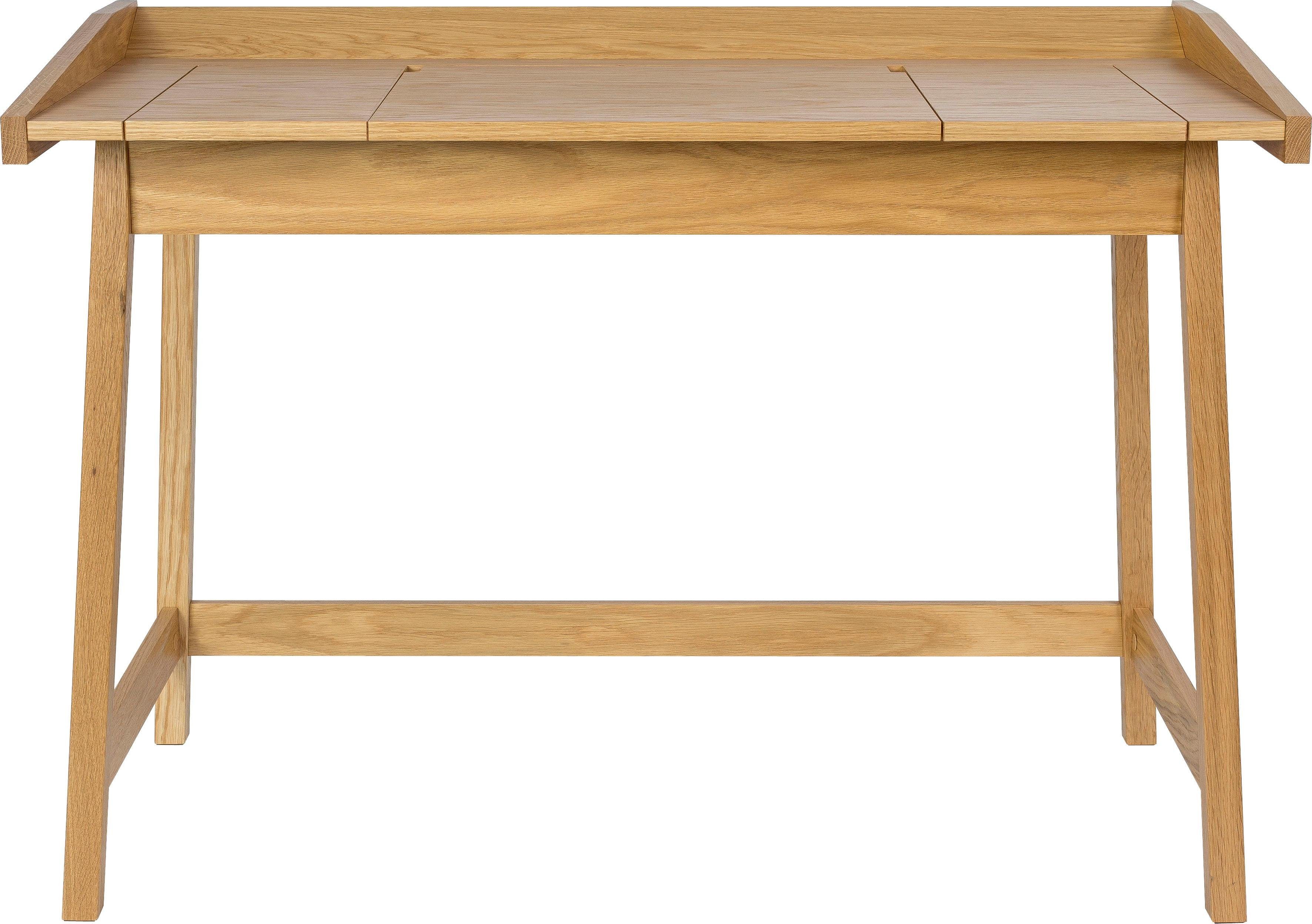 Woodman Schreibtisch Walter, skandinavisches Design, Holzfurnier aus Eiche, FSC®