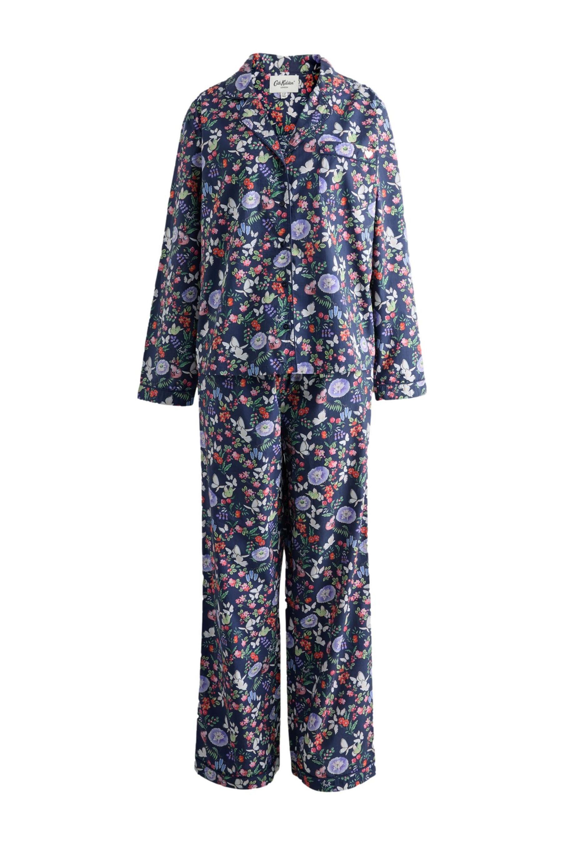 Cath Kidston Pyjama Cath Kidston Schlafanzug mit Knopfleiste und Print (2 tlg)