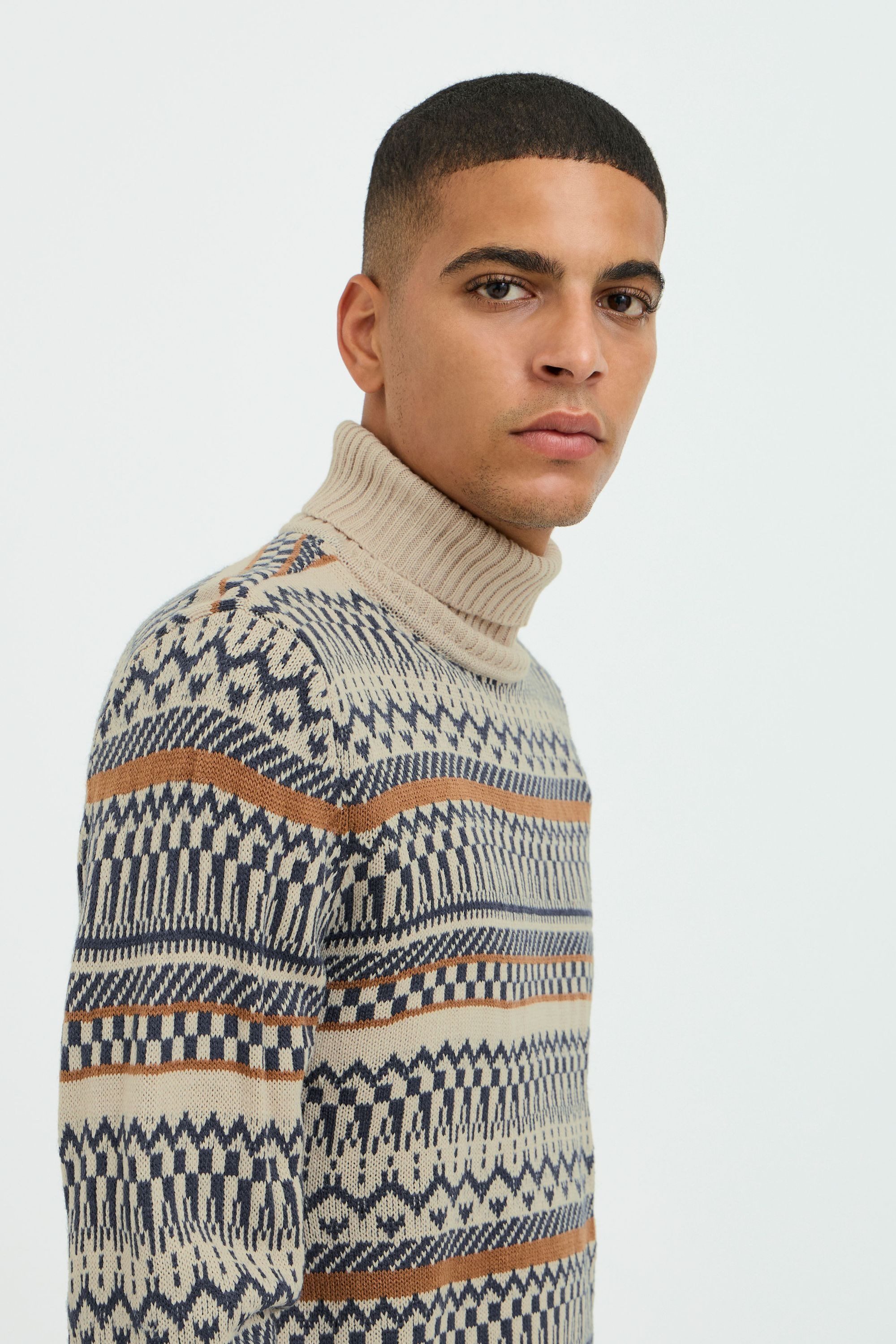 Blend Strickpullover BHPullover Klassischer Grobstrickpullover