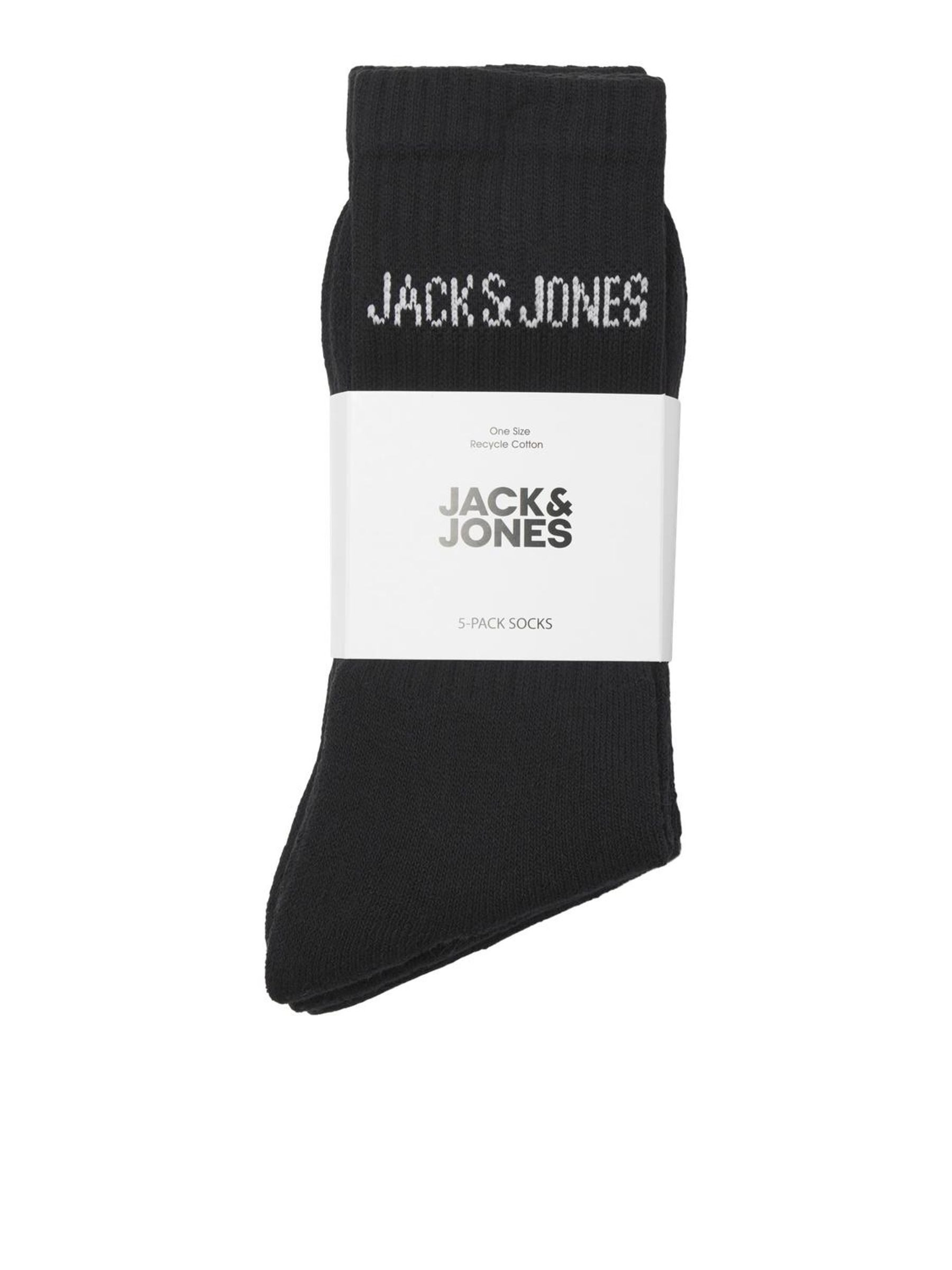 Jack & Jones Tennissocken JACREGEN TENNIS SOCK 5 PACK NOOS (Packung, 5-Paar) mit Stretchanteil