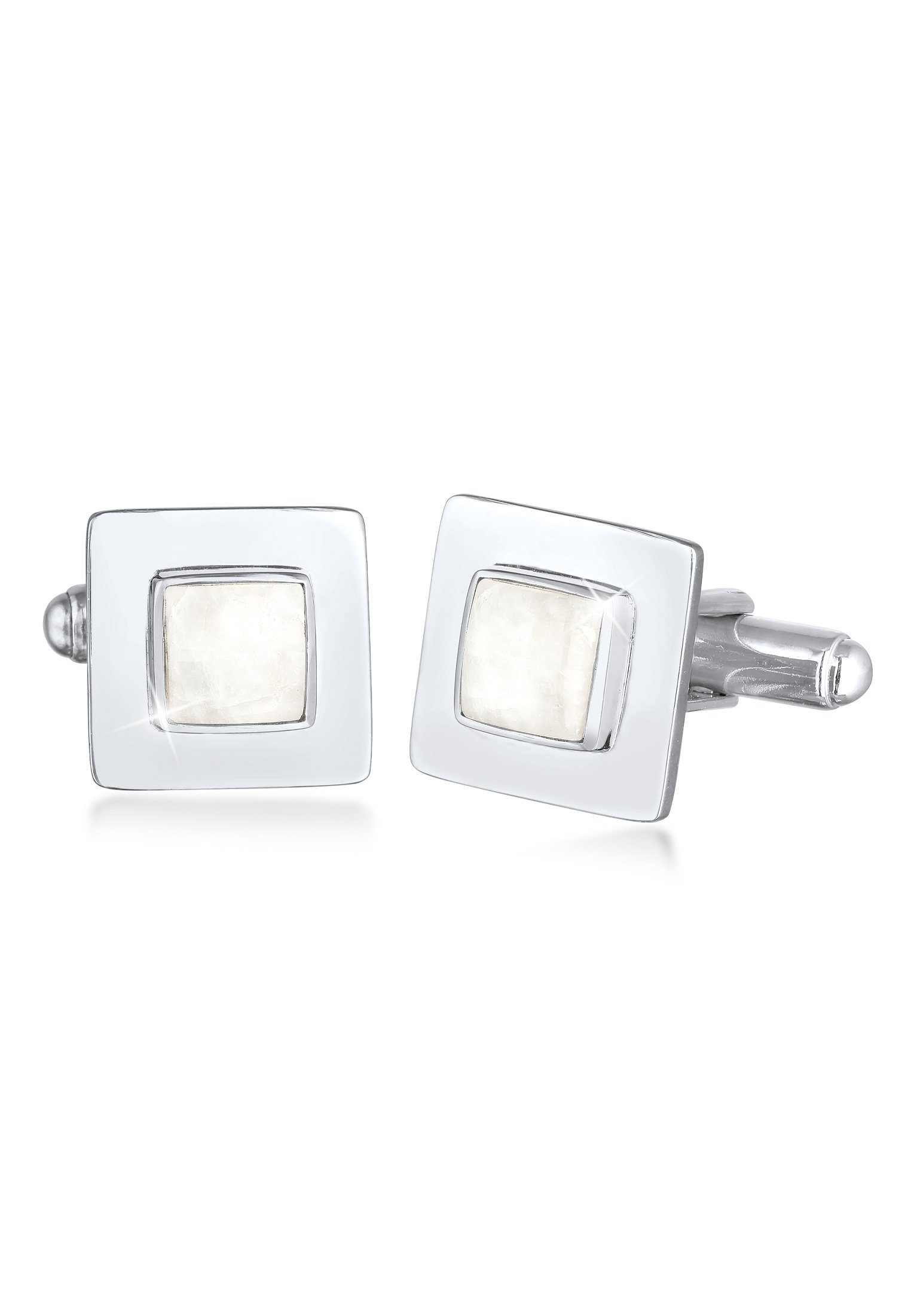 Kuzzoi Запонки Mondstein Quadrat Flach Elegant 925 Silber