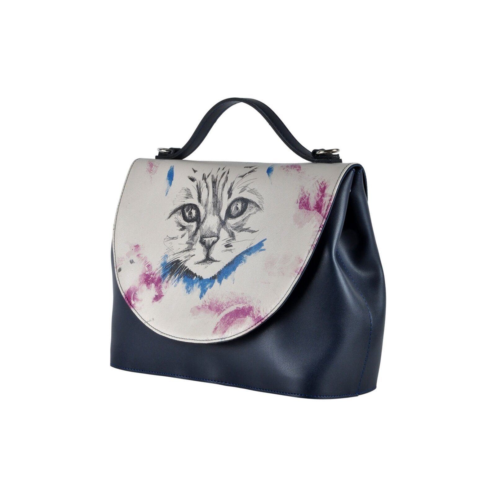 DOGO Henkeltasche Handy Umhängetasche Deepness Schultertasche, Handgefertigt