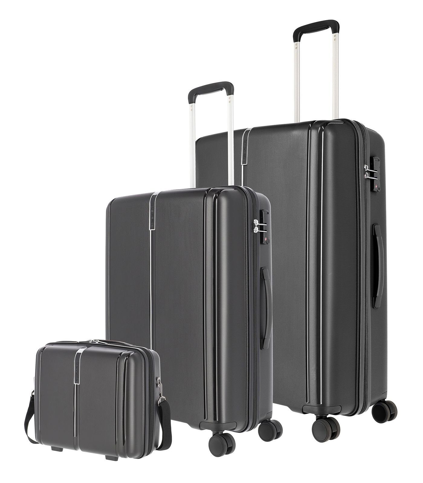 travelite Trolleyset Vaka, 4 Rollen, (Set, 3 tlg)