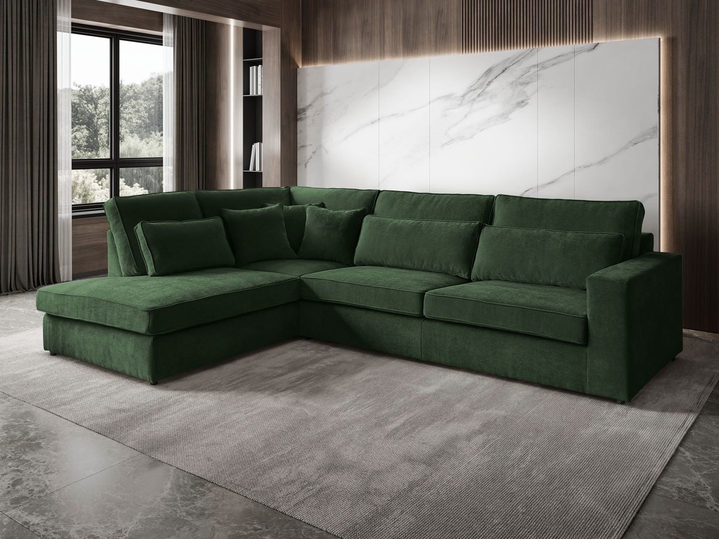 Beautysofa Ecksofa mit dekorativen Kissen PARMA, günstig online kaufen