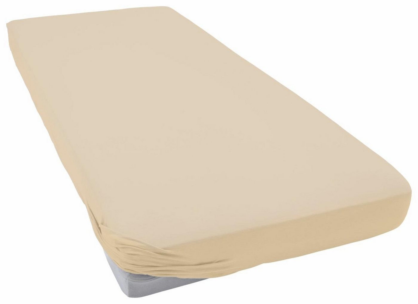 Estella Spannbettlaken Jersey Topper aus Baumwolle mit Elasthan, Jersey, Gummizug: rundum, (1 Stück), für Topper bis 10 cm Höhe