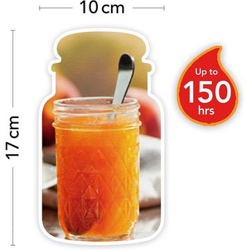 Yankee Candle Duftkerze Farm Fresh Peach (Duftkerze, 1-tlg., im Glas mit Deckel), 623 g, Pfirsich, bis 150 Stunden Brenndauer, Stimmungskerze Geschenk