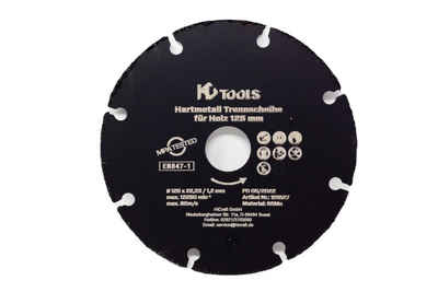 HC Tools Trennscheiben Hartmetall Trennscheibe, Ø 125 mm, (Set, 5-tlg), für Holz, Kunststoff, uvm., Standfest, gleichbleibender Schnitt