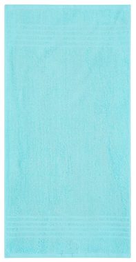 my home Handtücher »Finn« (6-St), im 6 teiligen Set und als Serie, Handtuchset mit unifarbenem und gestreiftem Design aus 100% Baumwolle