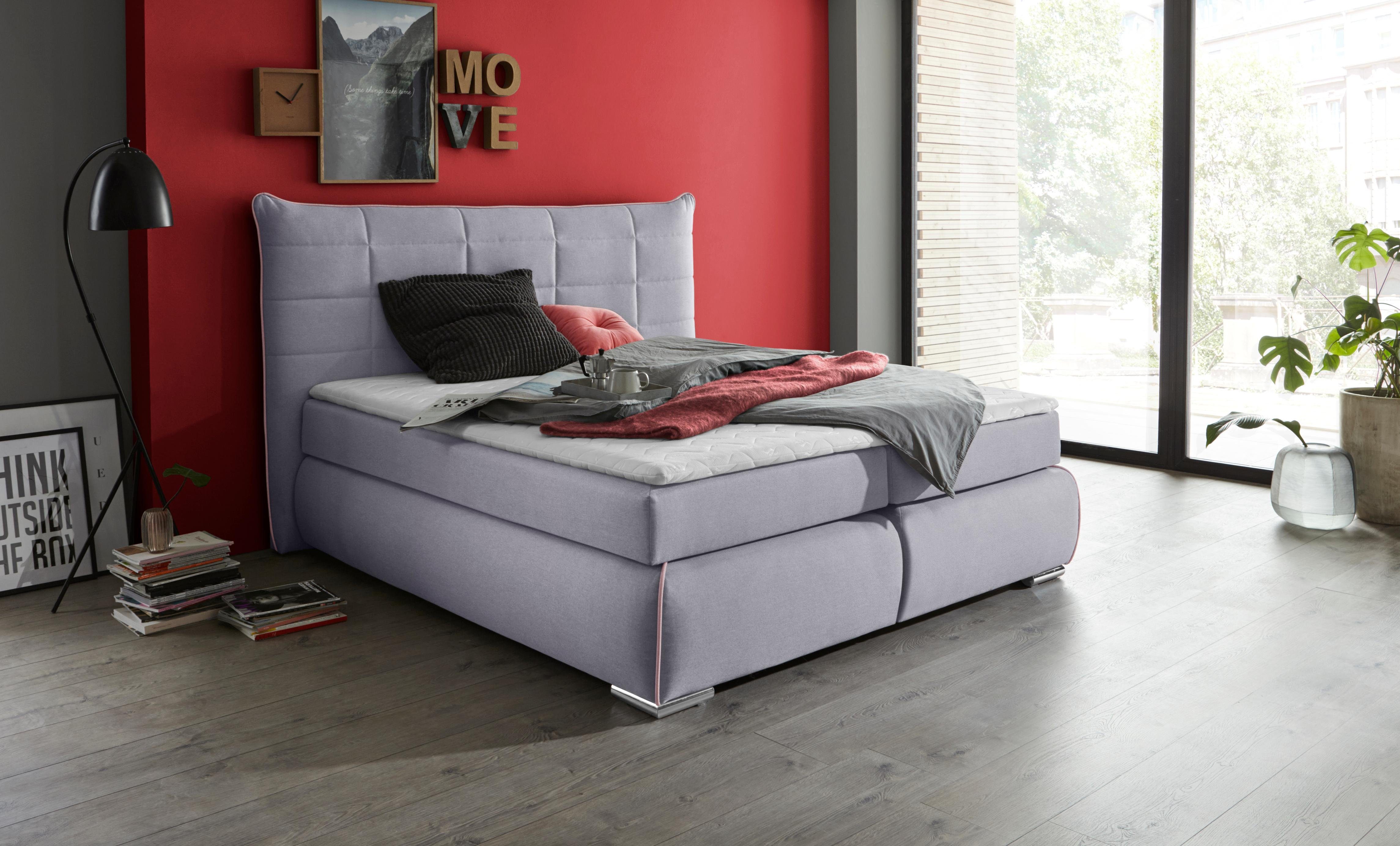 INOSIGN Boxspringbett »Roxy« inkl. Kaltschaum-Topper, in 2 Breiten - INOSIGN