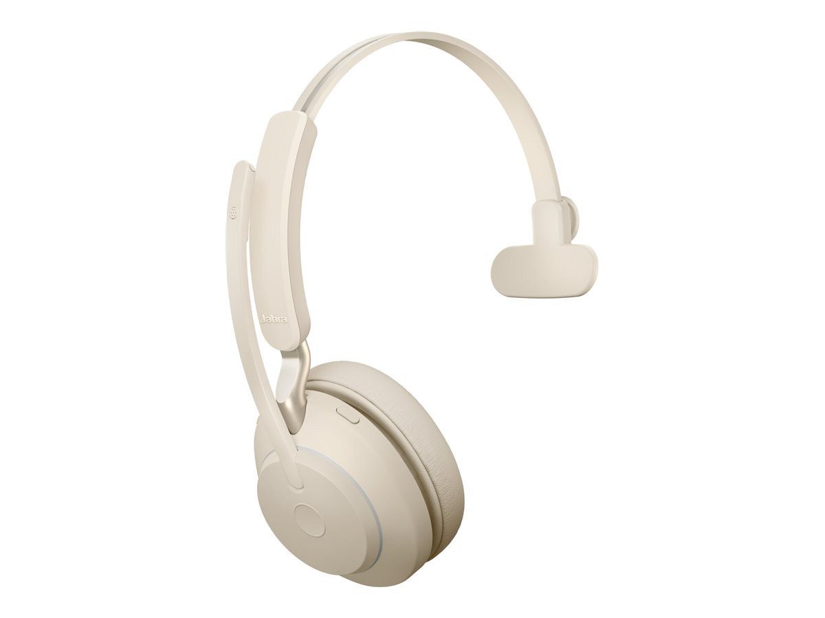 Jabra Evolve2 65 UC Mono - Headset - On-Ear - konvertierbar wireless Kopfhörer