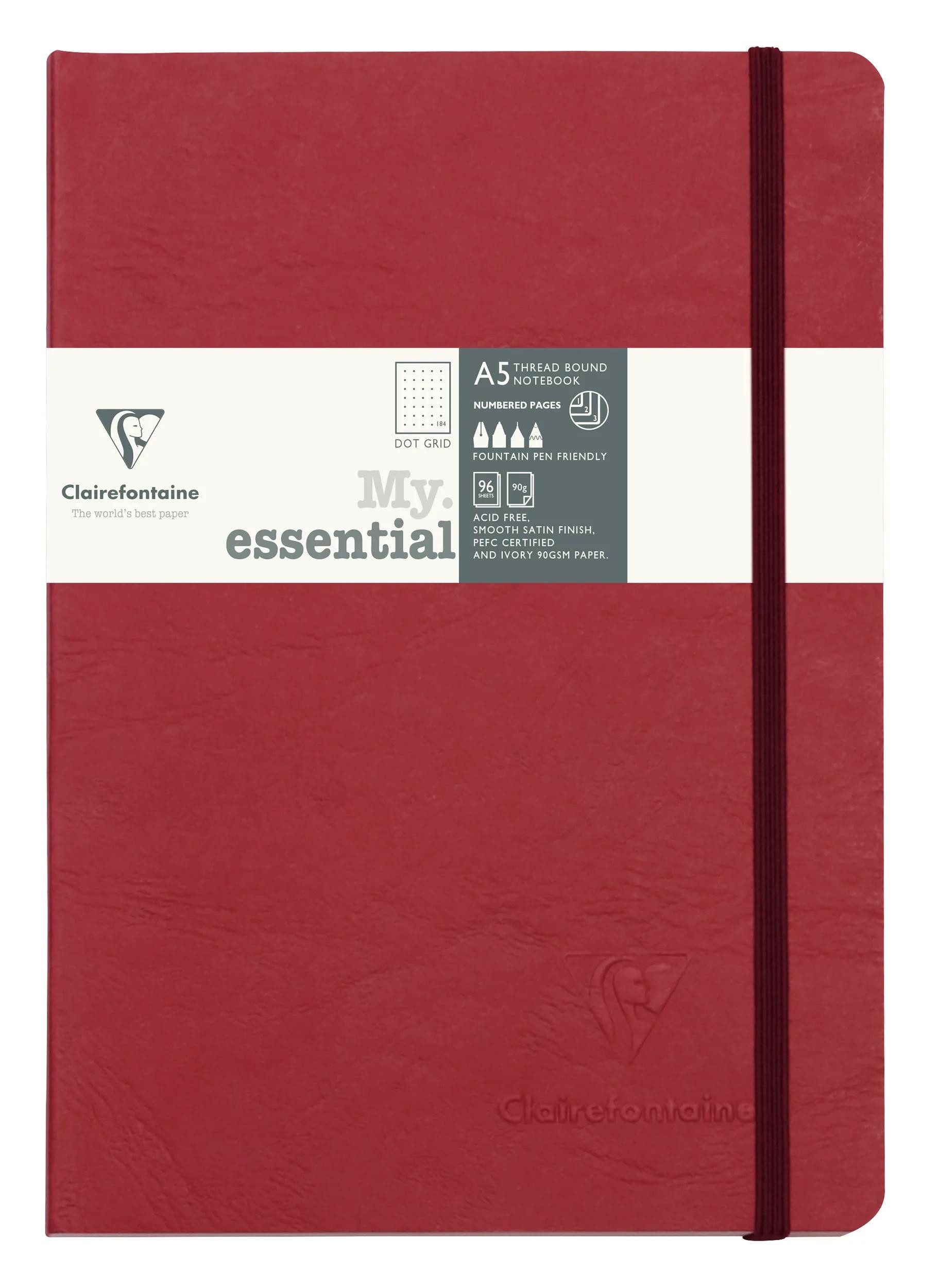 Notizbuch 5x Notizbuch Age Bag My.Essential A5 96 Blatt Rot 793432C