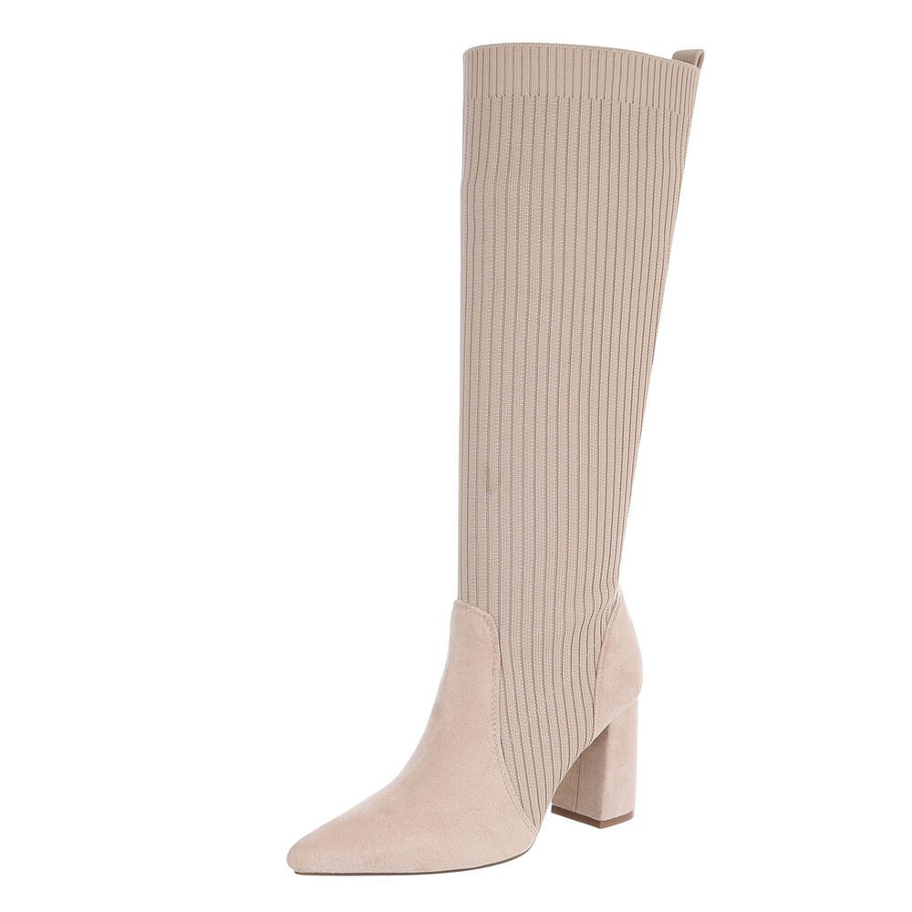Ital-Design Damen Elegant High-Heel-Stiefel (87124688) Blockabsatz günstig online kaufen
