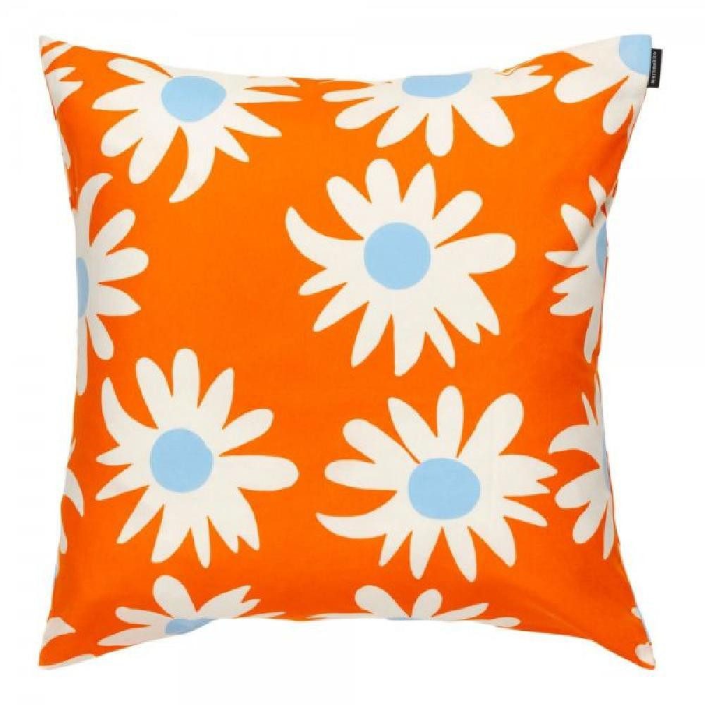 Marimekko Подушкиhülle Подушкиbezug Rakastaa ei Rakasta Orange Weiß Hellblau (50x50cm)